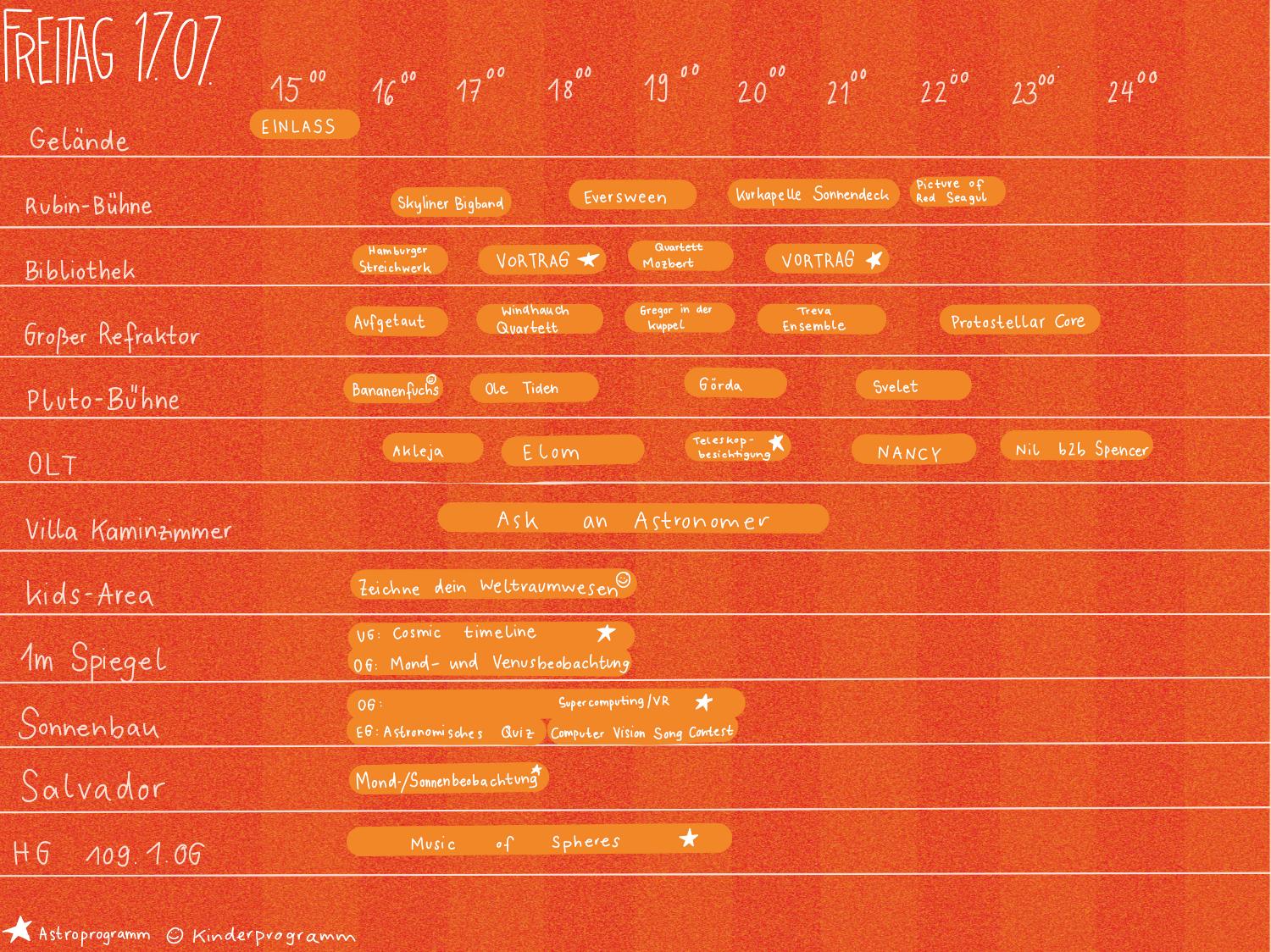 Ankündigung Sternstunden Festival 17. & 18. Juli